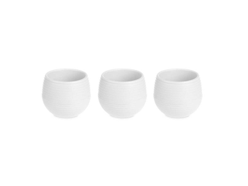 Комплект Саксии за цветя Ibergarden Бял Пластмаса 6,2 x 6,2 x 6,6 cm 7,5 x 7 x 25 cm 25 x 7 x 8 cm (8 броя)