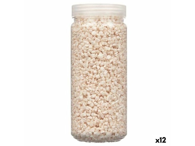 Декоративни Камъни Gift Decor Сметана 2 - 5 mm 700 g 6,5 x 15,5 x 6,5 cm 6,2 x 15,3 x 6,2 cm (12 броя)