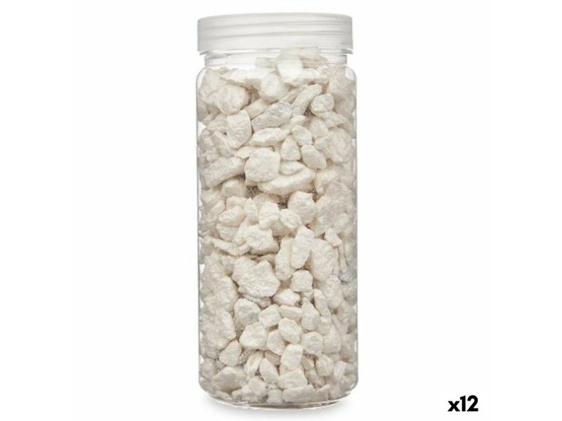 Декоративни Камъни Gift Decor Бял 10 - 20 mm 700 g 6,2 x 15,3 x 6,2 cm 6,5 x 15,8 x 6,5 cm (12 броя)