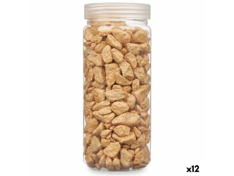Декоративни Камъни Gift Decor Бежов 10 - 20 mm 700 g 6,2 x 15,3 x 6,2 cm 6,5 x 15,8 x 6,5 cm (12 броя)