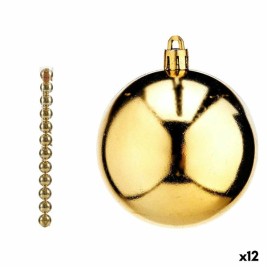 Комплект Коледни Топки Krist+ Златен PVC Ø 7 cm (12 броя)