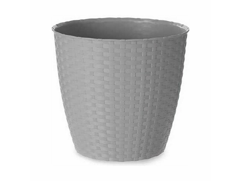 Саксия Stefanplast Сив Пластмаса 24 x 22,3 x 24 cm (6 броя)