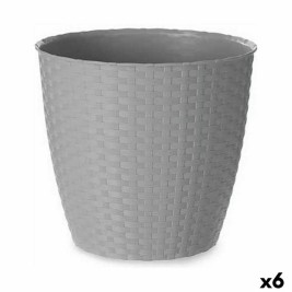 Саксия Stefanplast Сив Пластмаса 24 x 22,3 x 24 cm (6 броя)