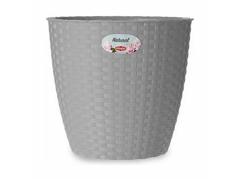 Саксия Stefanplast Сив Пластмаса 24 x 22,3 x 24 cm (6 броя)