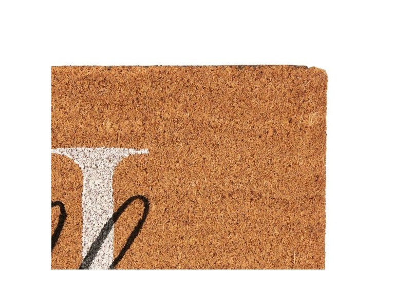 Изтривалка за Врата Gift Decor Hello Бял Черен Естествен PVC 100 % PVC Кокосови влакна 60 x 1 x 40 cm (10 броя) (12 броя)