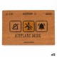 Изтривалка за Врата Gift Decor Airplane Mode Жълт Черен Естествен PVC Кокосови влакна 60 x 1 x 40 cm (12 броя)