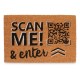 Изтривалка за Врата Gift Decor Scan Me! Жълт Син Бял Червен Естествен PVC Кокосови влакна 60 x 1 x 40 cm (12 броя)