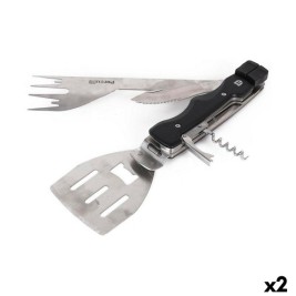 Прибори за Барбекю Percutti 30 x 10 x 3,5 cm 7 в 1 Барбекю (2 броя)