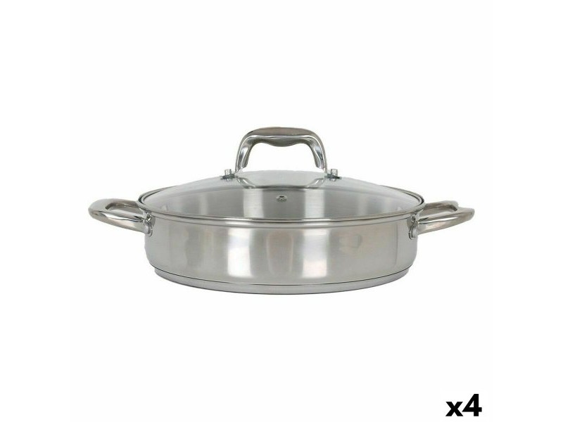 Касерола със Стъклен Капак Quttin 4,3 L (4 броя)