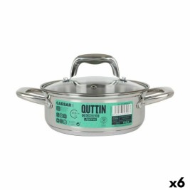 Касерола със Стъклен Капак Quttin Caesar ø 18 x 7 cm Стомана (6 броя)