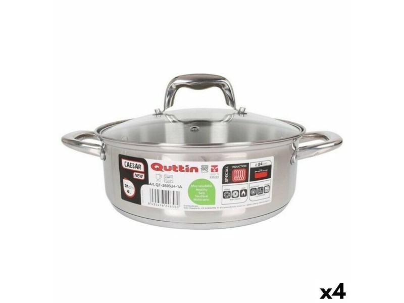 Касерола с Капак Quttin 139505 (ø 24 cm)