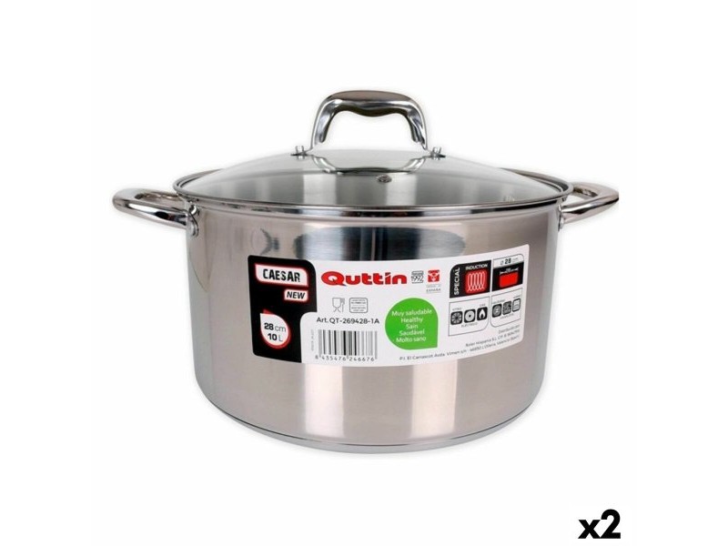 Гърне Quttin 139513 Стомана 10 L (2 броя)
