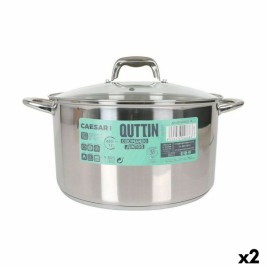 Тенджера със Стъклен Капак Quttin Caesar Стомана ø 30 x 17,5 cm (2 броя)