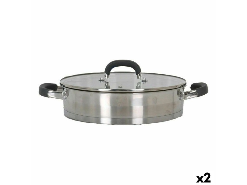 Касерола със Стъклен Капак Quttin 4,3 L (2 броя)
