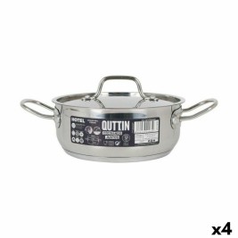 Касерола с Капак Quttin Hotel ø 20 x 8 cm Стомана (4 броя)
