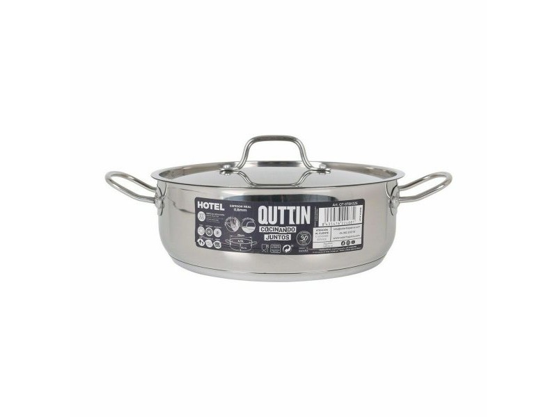 Касерола с Капак Quttin Hotel Ø 26 x 9 cm Стомана (4 броя)