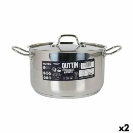 Касерола с Капак Quttin Hotel Стомана ø 26 x 15 cm (2 броя)