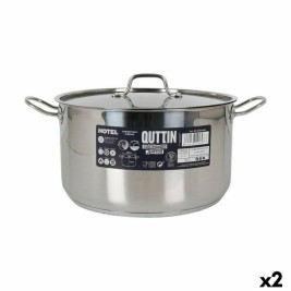 Касерола с Капак Quttin Hotel Стомана ø 30 x 17 cm (2 броя)
