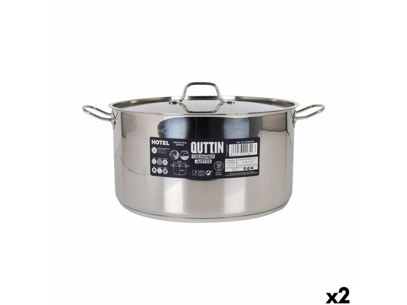 Касерола с Капак Quttin ø 34 x 18 cm (2 броя)