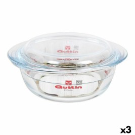 Касерола с Капак Quttin Quttin Cтъкло 1,1 + 0,3 L (3 броя)