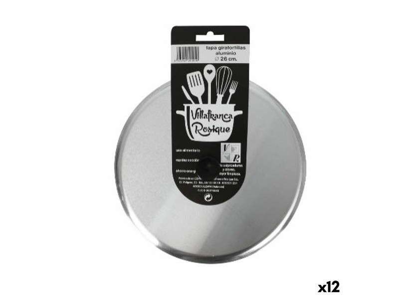 Капак за Тиган за Пържене VR Сребрист Ø 27 cm Алуминий (12 броя)
