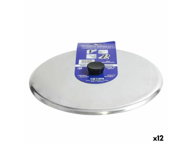 Капак за Тиган за Пържене VR Сребрист Ø 30 cm Алуминий (12 броя)