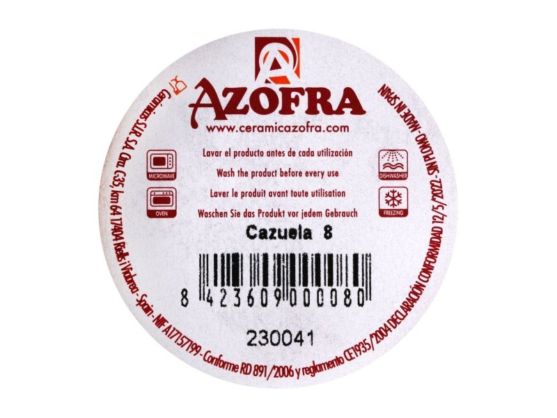 Тенджера Azofra Кафяв Печена глина (24 броя)