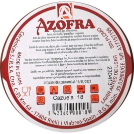 Тенджера Azofra Печена глина 17 x 17 x 3,5 cm (26 броя)