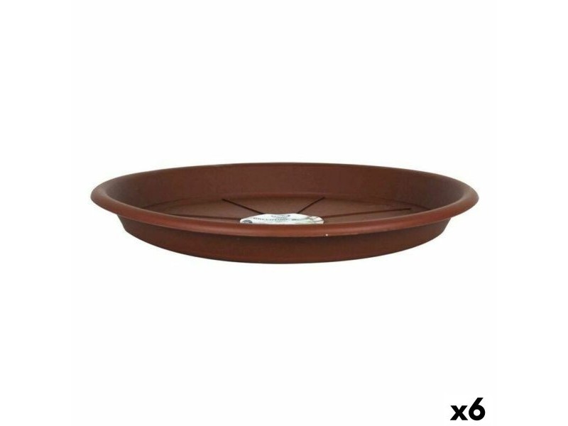 Чинийка за Саксия Green Time 55623 Кафяв (6 броя) (Ø 32 cm)