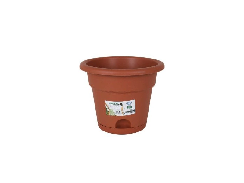 Саксия за Цветя с Чинийка Dem Greentime Кафяв 20 x 20 x 16 cm (12 броя) Саксия за Цветя с Чинийка Dem Greentime Кафяв 20 x 20 x 16 cm (12 броя)