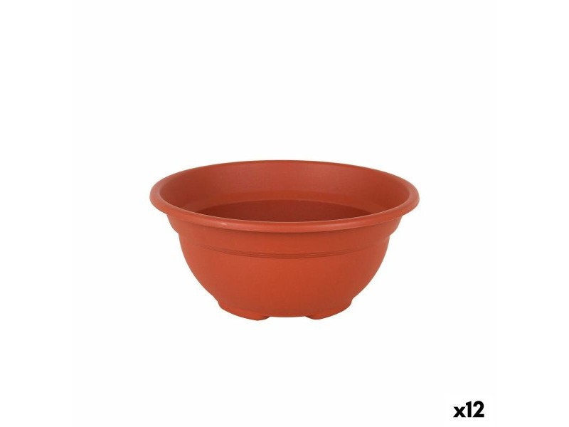 Саксия Dem Greentime Кръгъл Купа Кафяв ø 20 x 9 cm (12 броя)