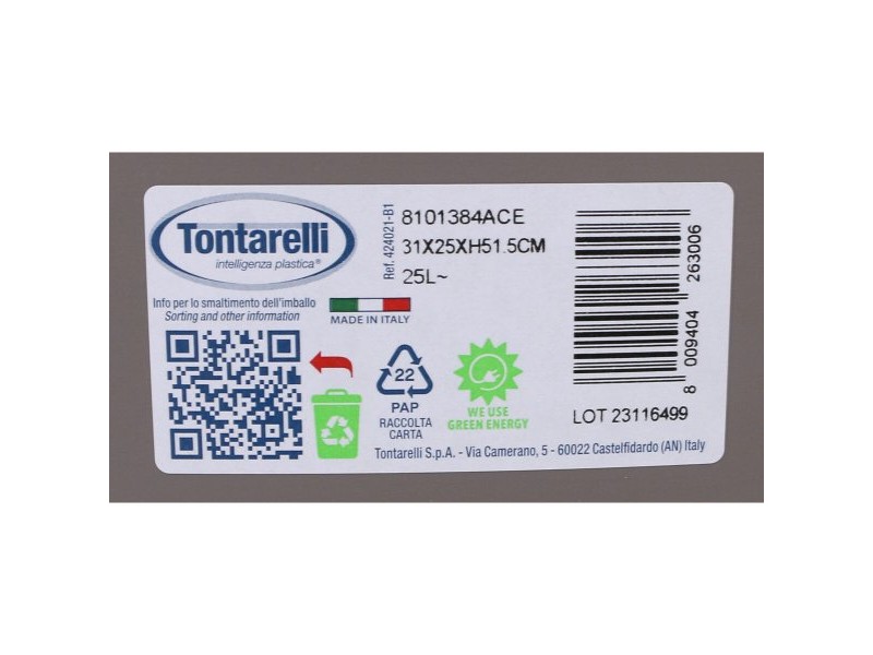 Кошче за боклук Tontarelli Aurora Накланящ се Кафяв (8 броя) Кошче за боклук Tontarelli Aurora Накланящ се Кафяв (8 броя)