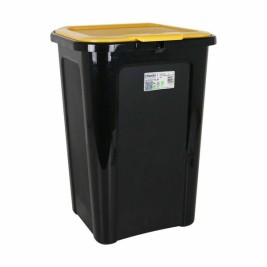 Кошче за Боклук Tontarelli Coverline Жълт 44 L Черен 38,5 x 34,5 x 54,5 cm (6 броя)