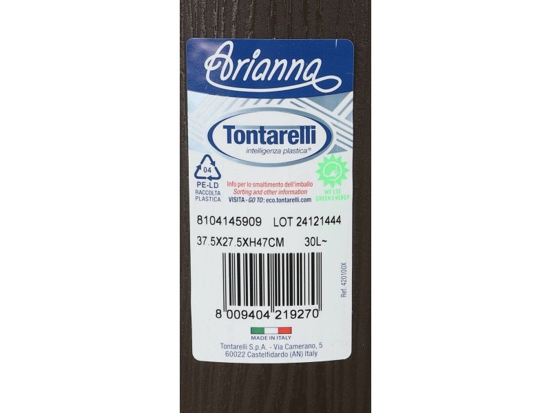 Кошче за боклук Tontarelli Arianna 30 L Wengue (6 броя)