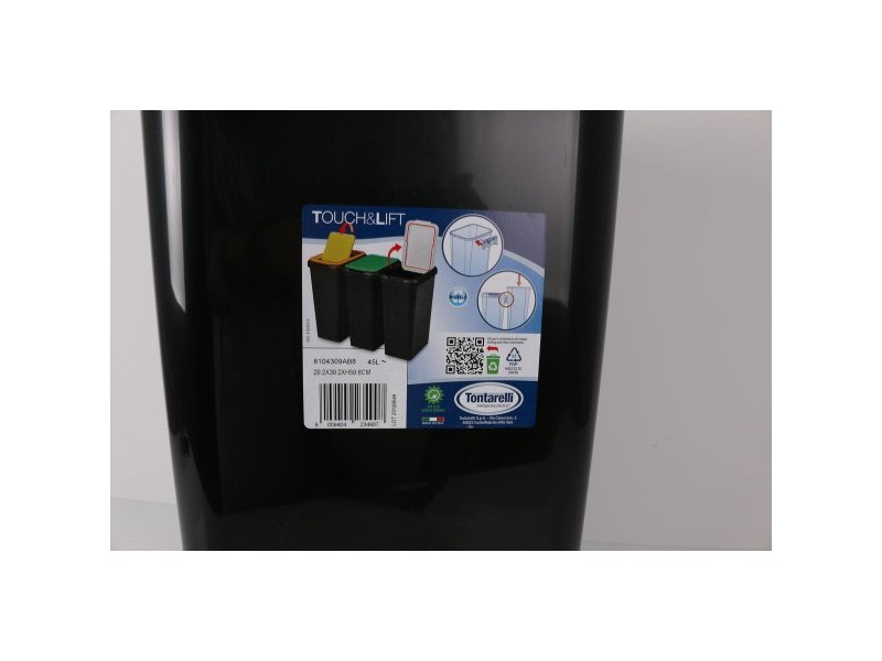 Кошче за Рециклирани Отпадъци Tontarelli 159746 (45 L)