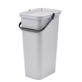 Кошче за Рециклирани Отпадъци Tontarelli Moda 24 L Бял (6 броя)