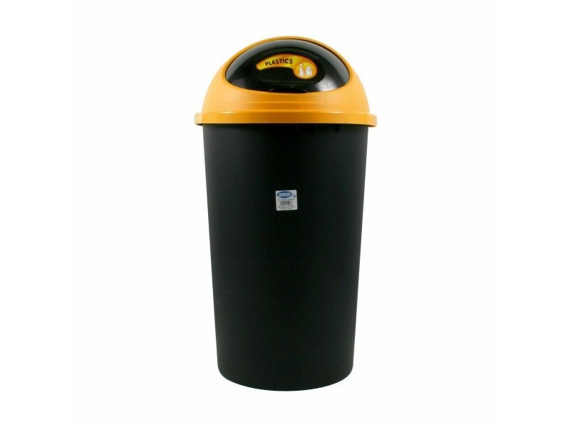 Кошче за Боклук Tontarelli Big hoop Жълт Черен 50 L (10 броя)