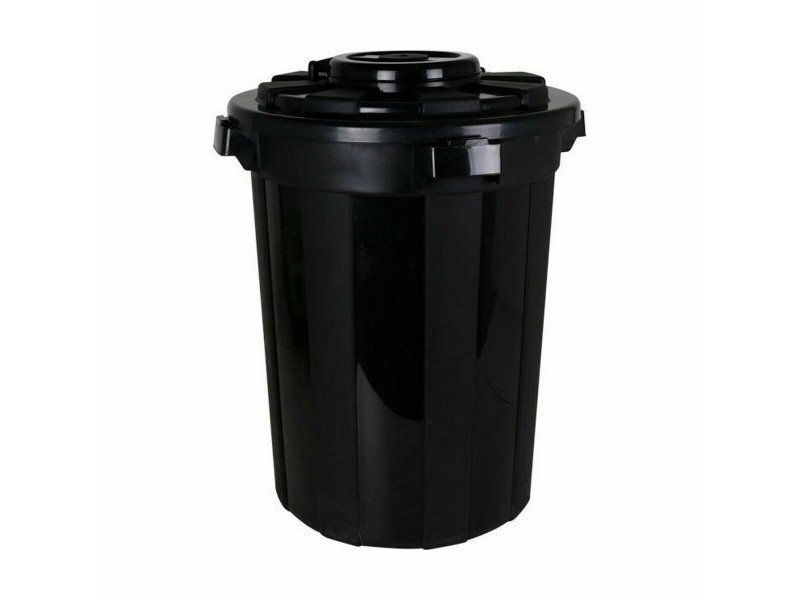 Кошче за Боклук Dem Hop Черен 70 L (3 броя)