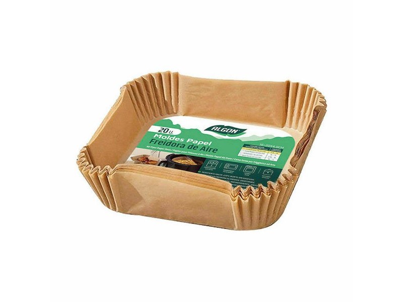 Хартия за фритюрник на въздух Algon 20 cm Фритюрник без Мазнина (24 броя)