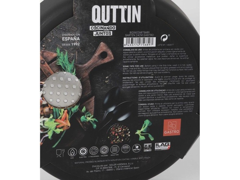 Тиган Quttin Gastro Черен Оранжев 43 x 25 x 5 cm (6 броя) Тиган Quttin Gastro Черен Оранжев 43 x 25 x 5 cm (6 броя)