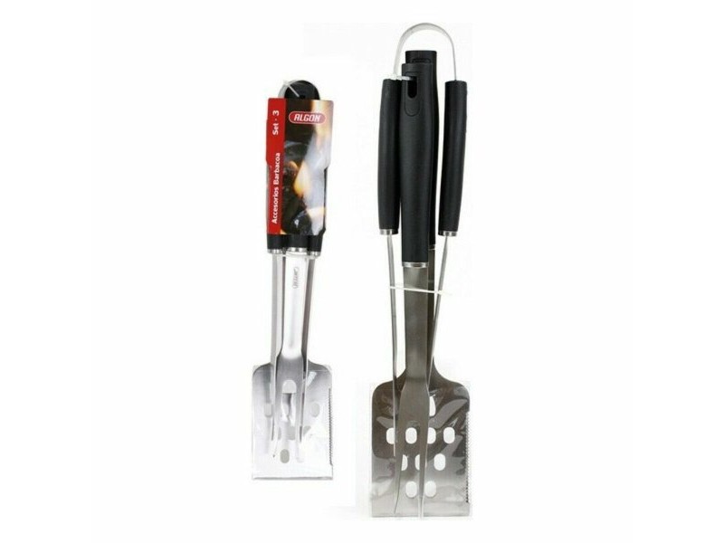 Прибори за Барбекю BBQ Black Algon 104748 3 Части (6 броя)