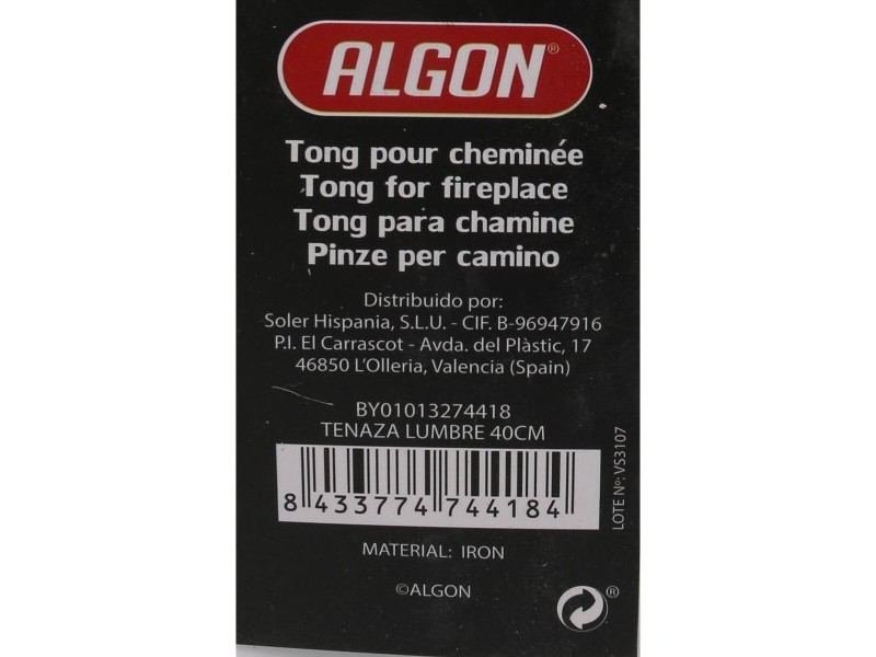 Щипци за Барбекю Algon 40 x 10 x 1,6 cm Барбекю