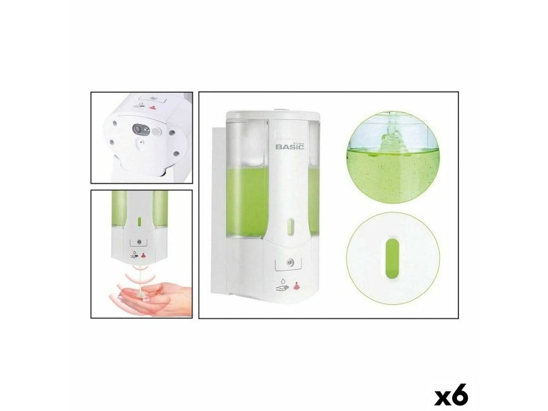 Дозатор за Сапун Basic Home 400 ml 0,4 l Електриково Стенен (6 броя)