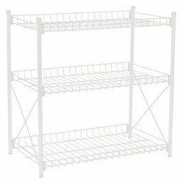 Лавица Confortime Метал Бял 52 x 34 x 55 cm (2 броя)