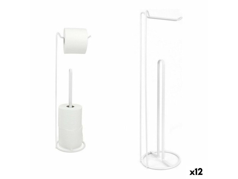 Поставка за Тоалетна Хартия Confortime Бял 15 x 15 x 54 cm (12 броя)