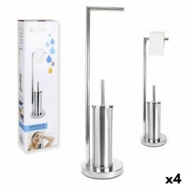 Поставка за Тоалетна Хартия с Поставка за Четка Confortime 18,5 x 74 cm (4 броя)