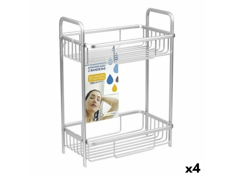 Стелажи за Баня Confortime Alluma 29 x 18 x 40 cm (4 броя)