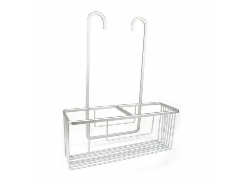 Стелажи за Баня Confortime Alluma Сребрист Алуминий 35,7 x 12,7 x 44,5 cm (6 броя)