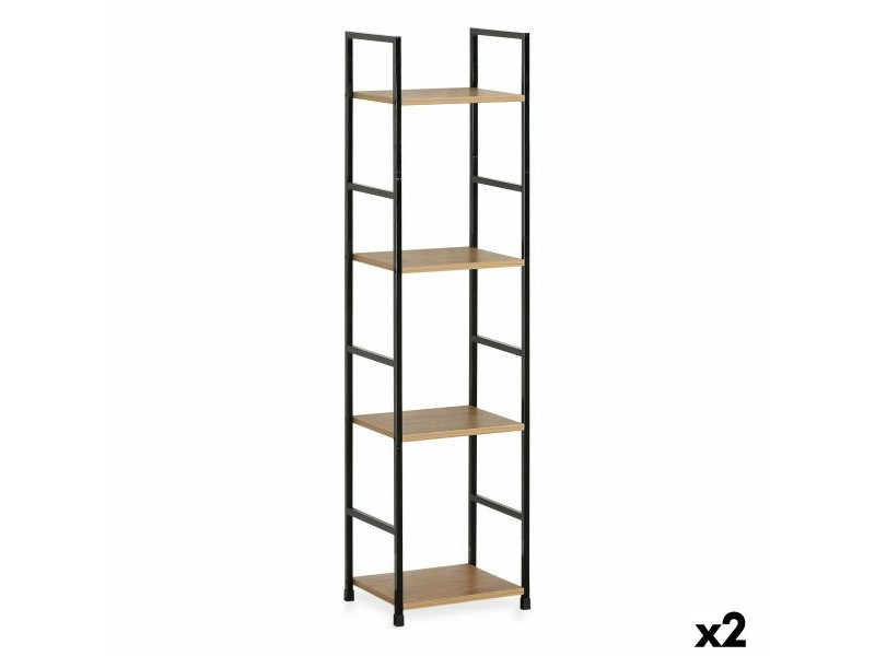 Лавица Confortime 4 Рафтове Метал 29,1 x 23,5 x 112 cm (2 броя)