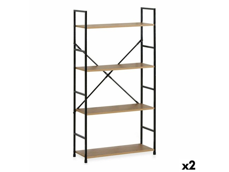 Лавица Confortime 4 Рафтове Метал 58,6 x 23,5 x 112 cm (2 броя)